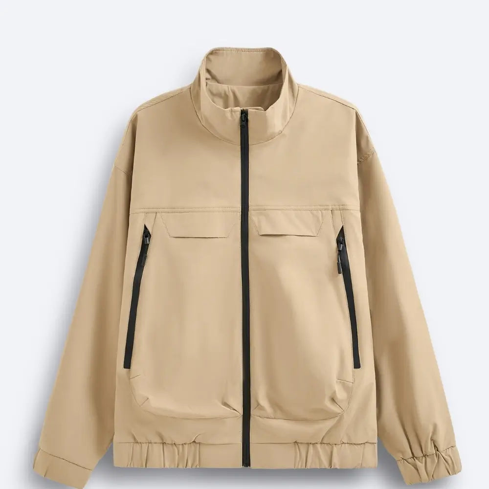 Urban Minimalist Beige Jacket Closestox