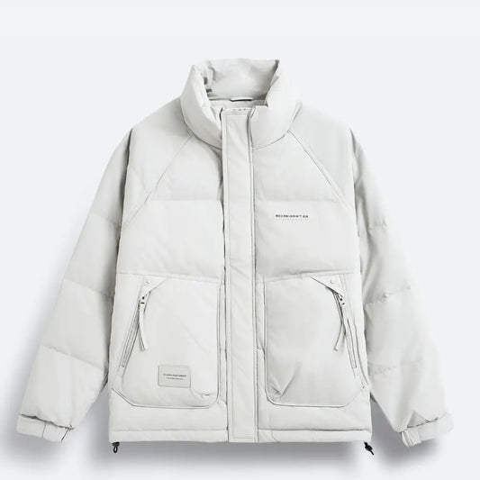 3-Layer Quilted Life Jacket with Zipper and Snap Fastener