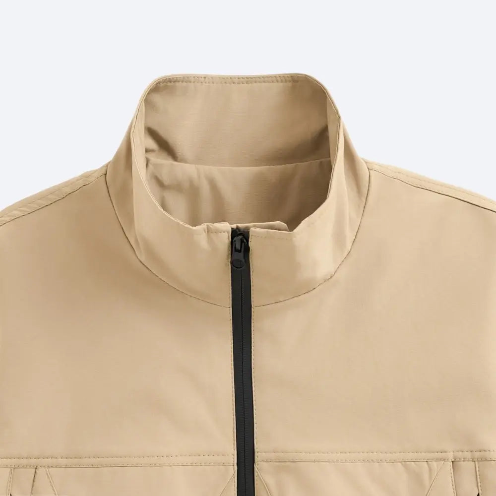 Urban Minimalist Beige Jacket Closestox